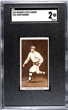 1912 Recruit Little Cigars T207 Chief Bender SGC 2