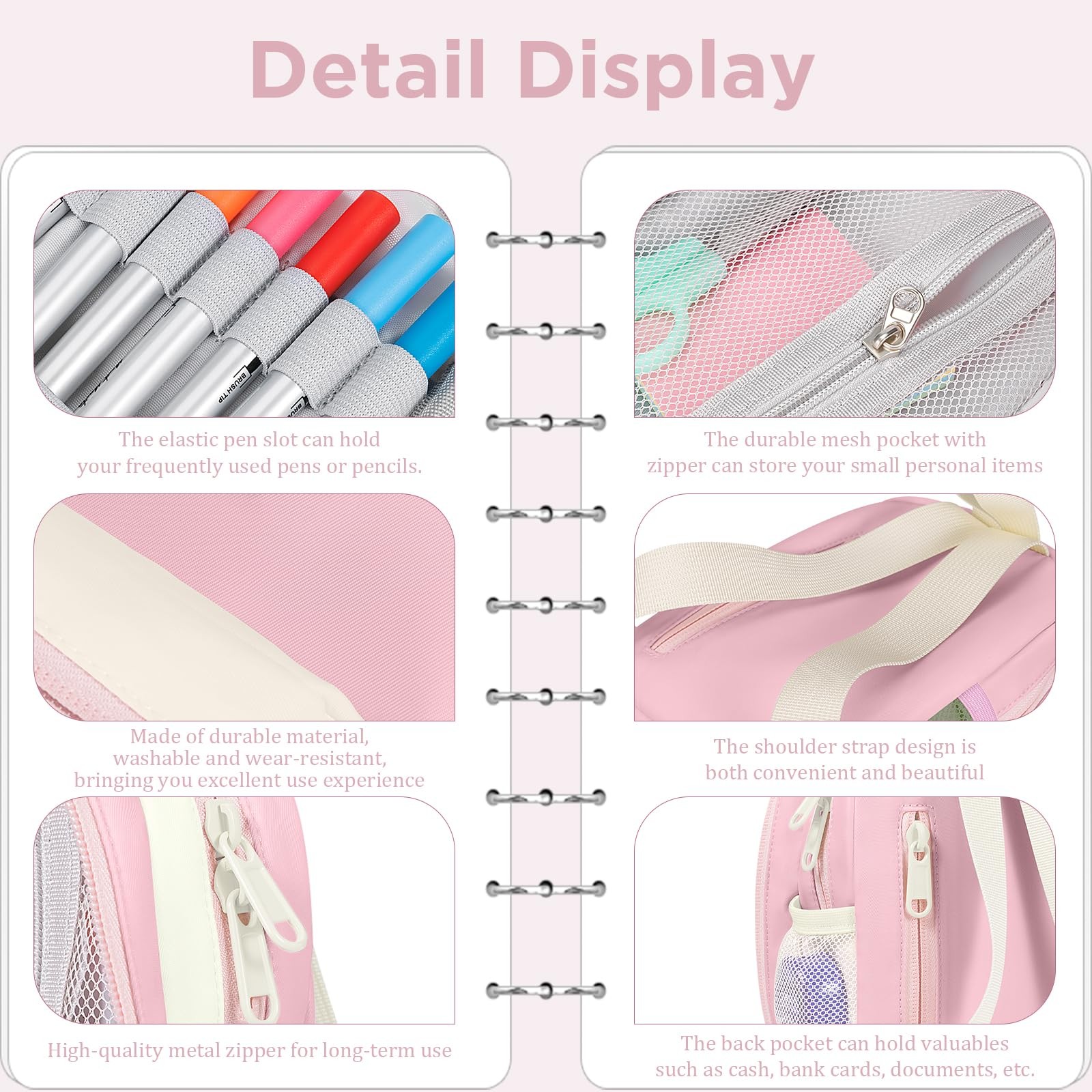 Large Capacity Pencil Case Mini Backpack Pencil Case Storage High Capacity Ba