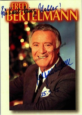 Original Autogramm Fred Bertelmann (1925-2014) /// Autogramm Autograph si 353187