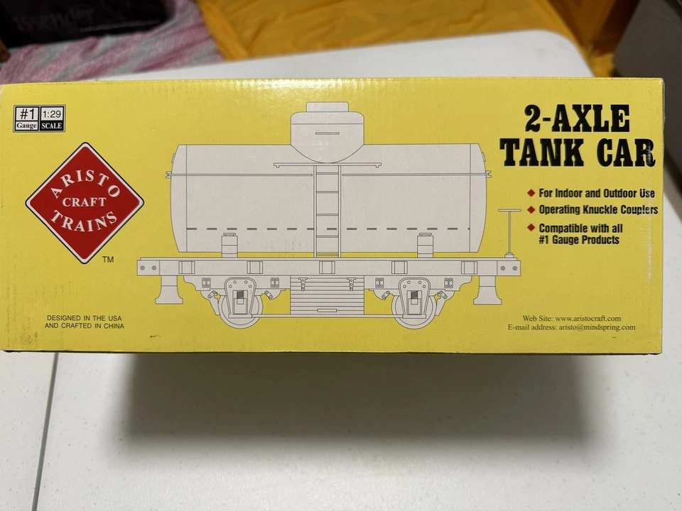 Aristo-Craft ART-40105 G / 1 Gauge Baltimore & Ohio B & O 2-Axle Tank Car NIB - Image 4 of 4