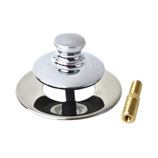 WATCO 48751-PP-CP DrainStopper,Dia.2-7/8",Plstic,SS,Chrome 40L396