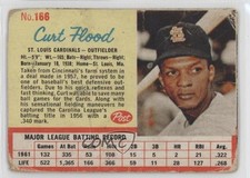 1962 Post Curt Flood #166 14tz