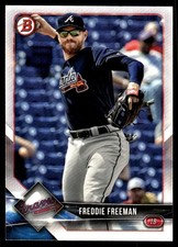 Freddie Freeman 2018 Bowman #41 Atlanta Braves FREE SHIPPING AutographDen