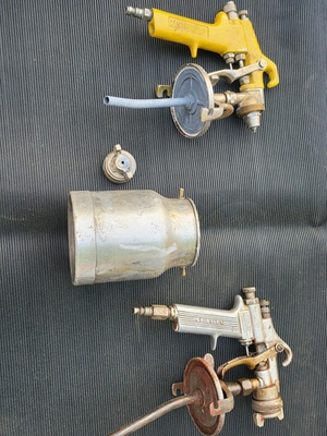 #ad #ad Vintage DeVilbiss amp; MasterGrip Paint Spray Gun Lot Working $150.00