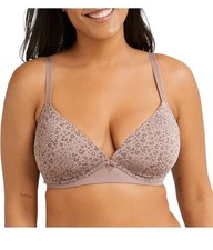 Maidenform Women's One Fab Fit Wireless Demi Bra - Ice Mocha Leopard - 40DD