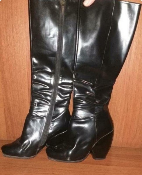 Women Carlo Pazolini Boots Black Leather 38 #111D