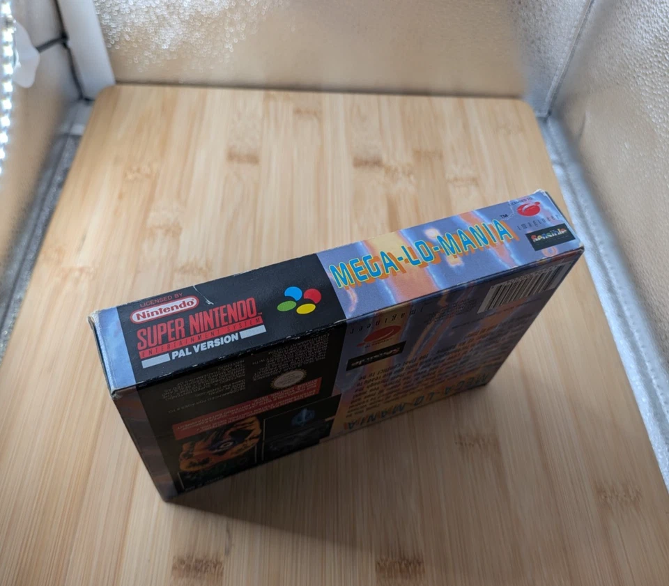 Mega-Lo-Mania Super Nintendo SNES Video Game - Boxed CIB - UKV - Image 3 of 4