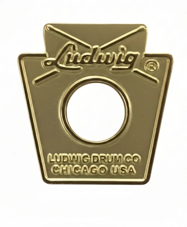 Ludwig Keystone Drum Badge & Grommet Reproduction Actual sizes REPLACEMENT - Image 2 of 4