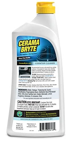 Cerama Bryte 28 Ounce Cooktop Cleaner for Glass Ceramic Stovetops - Image 2 of 4
