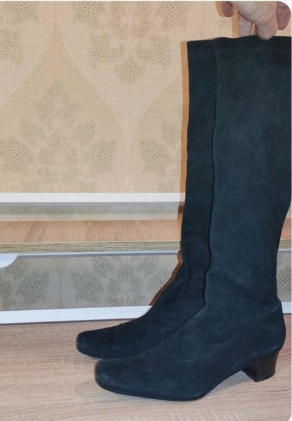 Women Robert Clergerie Boots Black Suede 36.5 #1R4H