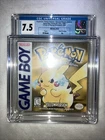 Pokémon Yellow Version CGC Graded 7.5 Sealed H-Seam (Nintendo Game Boy, 1999)