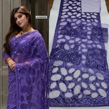 Designer Saree Ethnic Party Blouse Sari Wedding Bollywood Wear Indian Pakistani