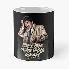 Columbo Just One More Thing Coffee Mug Peter Falk Retro Detective TV Show 11oz
