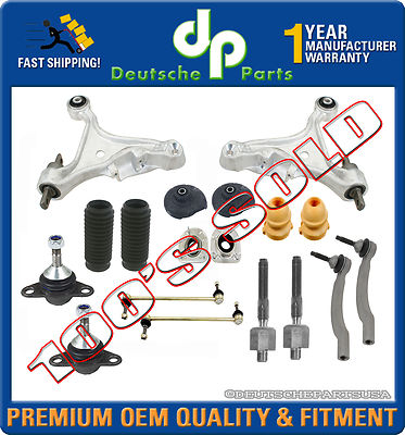VOLVO S60 CONTROL ARM BALL JOINT TIE ROD STRUT MOUNT BUMP STOP KIT 18 ...