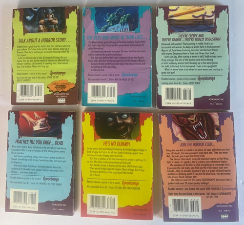 Goosebumps R.L. Stine Book Lot Of 6 - Picture 2 of 2