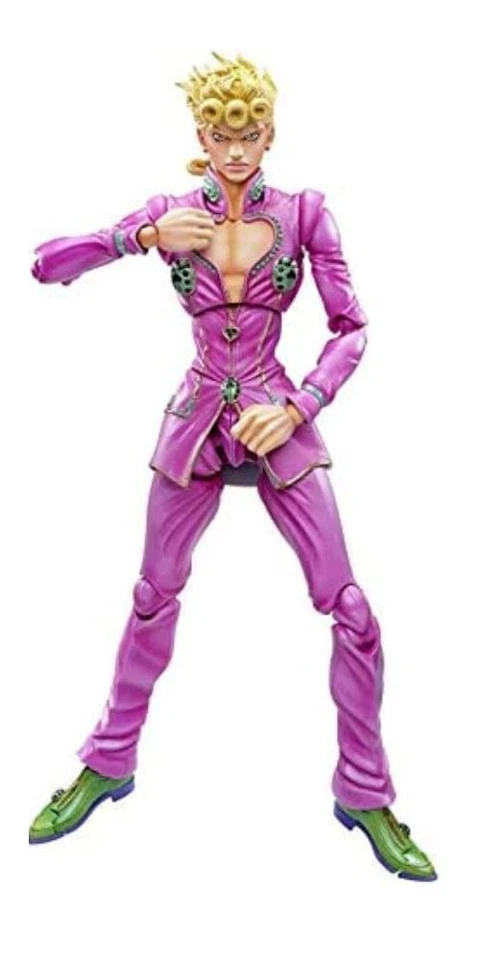 Figura de 6 pulgadas SAS Giorno Giovanna Jojo parte 5 ventana dorada estatuas de súper acción Foto 4 de 4