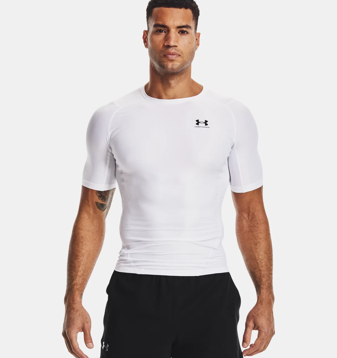 NWT Men's Under Armour UA Iso-Chill White Compression Short Sleeve