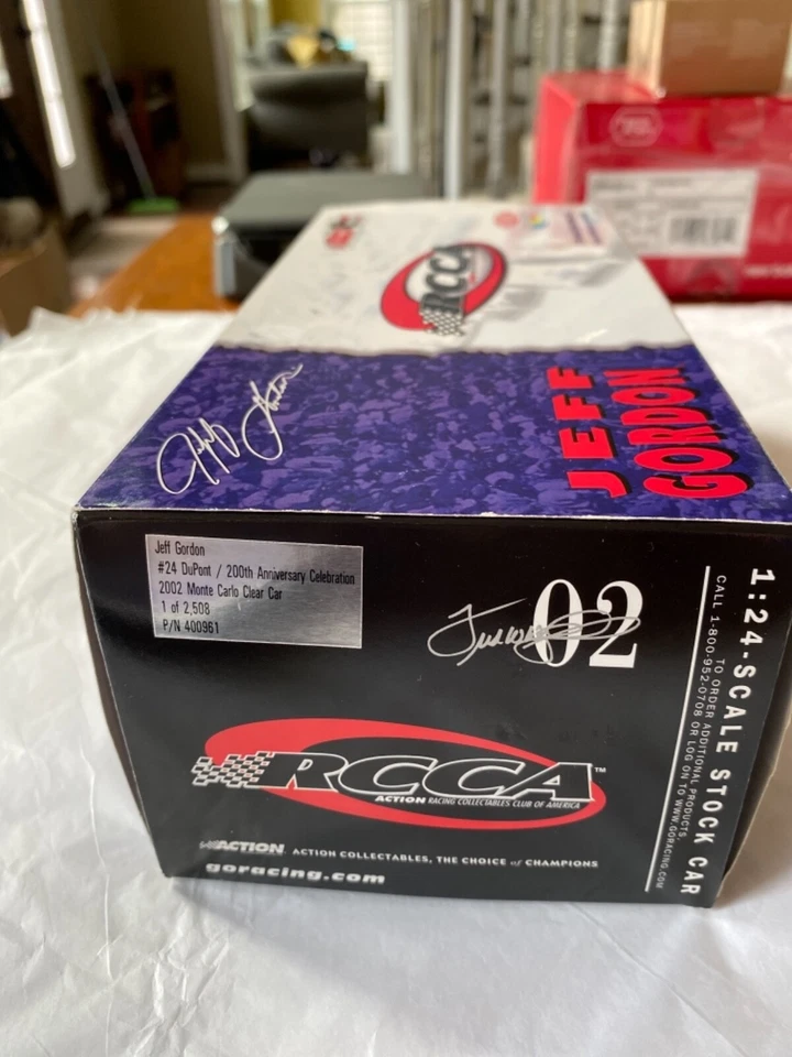 NASCAR JEFF GORDON 1:24 DUPONT MOTORSPORTS COCHE DE STOCK TRANSPARENTE Foto 2 de 4