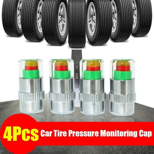 4 Pcs Car Auto Tire Monitor Valve Dust Cap Pressure Indicator Sensor Eye UK