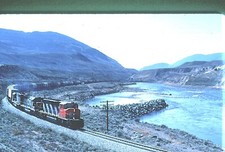 CNR 5307 SD40-2W, Basque, BC, 04/80; Kodachrome Original