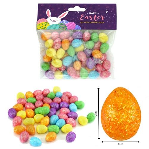 Easter Egg Craft Set Glittered Eggs & Grass Nest, Bonnet Basket Home Party Decor - Picture 68 of 101