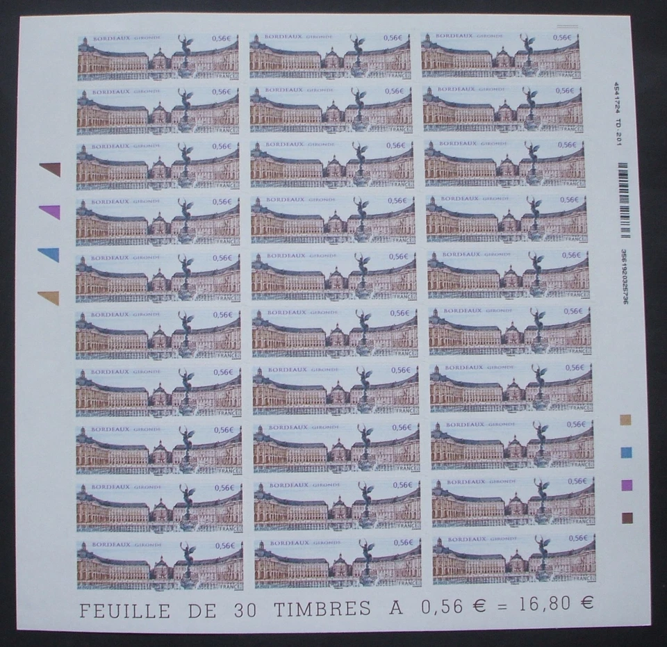 AA n°339 N** en feuille complète: Bâtiments du Pont de la Lune à Bordeaux - Photo 1/1