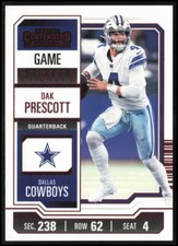 2023 Panini Contenders #28 Dak Prescott Game Ticket Bronze Football Card