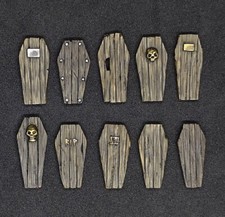 Coffin Shields x10 large for Warhammer Undead Vampire AoS - unpainted sets of 10