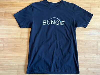 Men s Small Bungie Video Games Employee Short Sleeve Black Company T Shirt