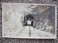 RPPC-COBURN PA-TWO RAILROAD TUNNELS-LEWISBURG & TYRONE-CENTRE COUNTY-REAL PHOTO