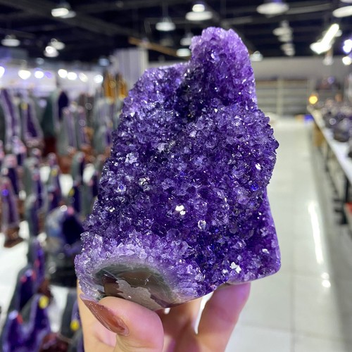 2.2LB Uruguay Natural Amethyst Crystal Mine Amethyst Block Treatment - 第 5/12 張圖片