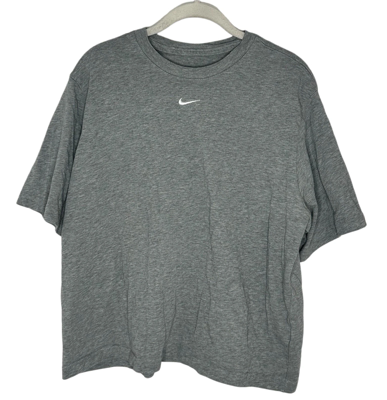 Women's Nike Training Gray Sexy Trendy The Nike Tee Loose Fit Size M