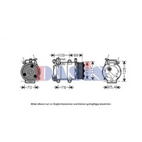 AKS Dasis Kompressor Klimaanlage FüR Ford Focus II Turnier Volvo C30 V50
