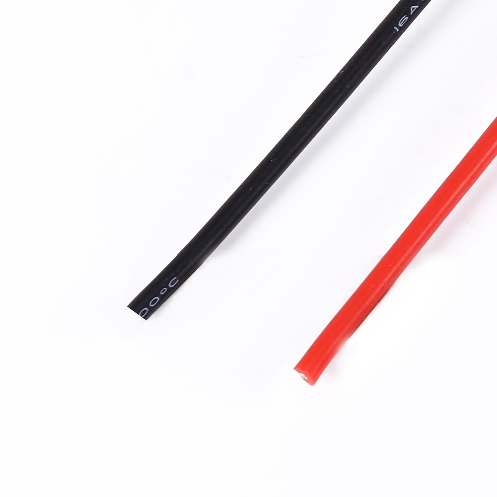 16AWG Silikonkabel 5m (schwarz & Rot) - Hochflexibel, Hitzebeständig Bis 200°C, Für RC, Drohnen, Modellbau