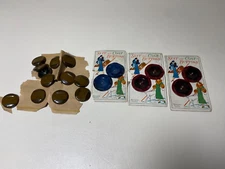 21 Vintage Buttons Positive Simichrome Test Bakelite?