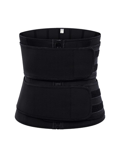 HOPLYNN Sweat Waist Trainer Neoprene Workout Corset Cincher Trimmer BLACK Size M - Picture 4 of 6