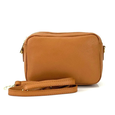 Echtleder Tasche ''Amar'' - Pochette Doppelfach - Made in Italy