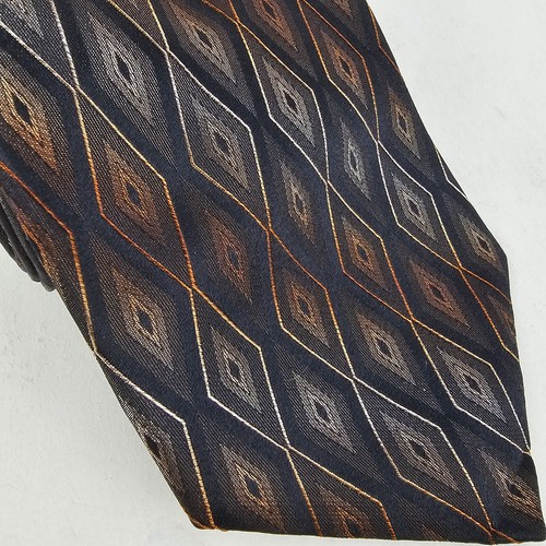 Piattelli Platinum Foulard Silk Designer Neck Tie Multi Color Stylish Good Look