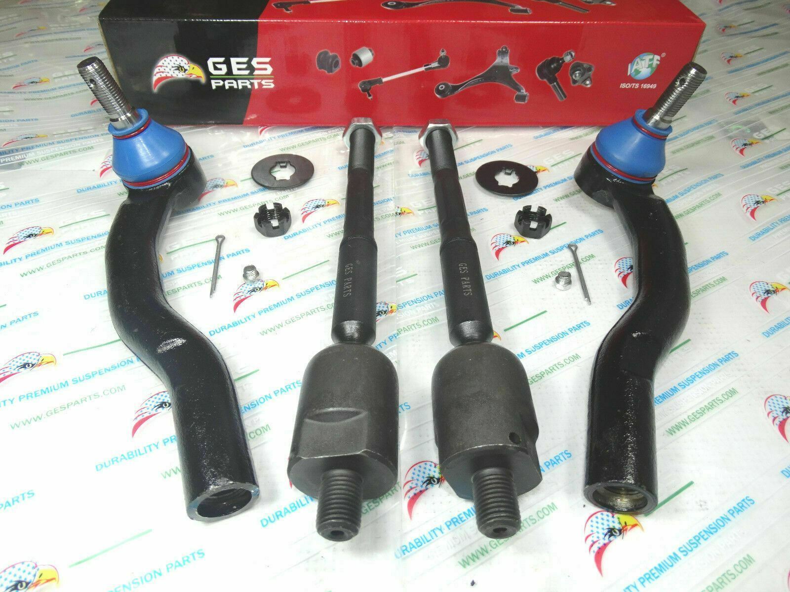 4 Front Inner & Outer Tie Rod Ends For 20022006 Toyota Camry 20022003