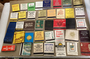 Motel Match Books from 38 Different States