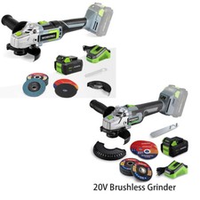 20V Cordless Angle Grinder Brushless Grinder 4-1/2Inch Dics Battery&Fast Charger