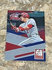 2015 Panini Elite Baseball All Star Salute Mike Trout #1 Los Angeles Angels Card