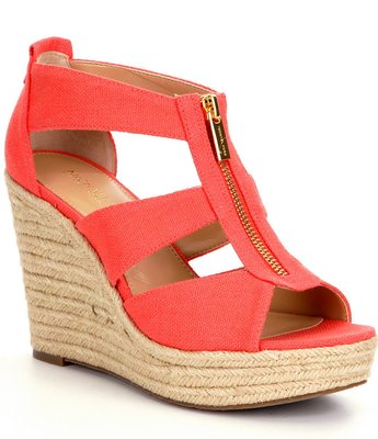 michael kors damita wedge pink