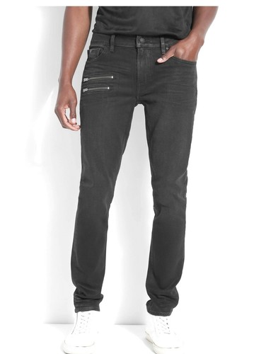 Zippered Coated Skinny Jeans 