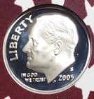 2005-S Silver Roosevelt Dime Gem Proof Cameo