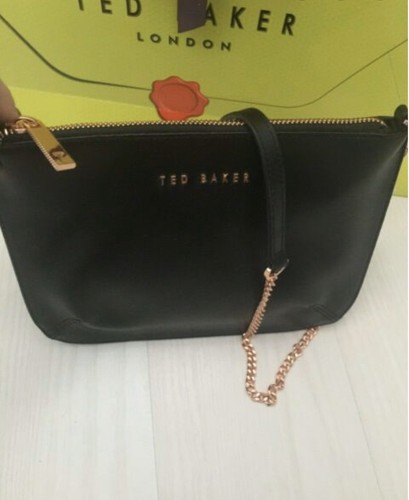 ted baker black rose gold bag