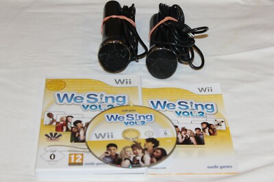 NINTENDO WII SPIEL ''WE SING VOL.2 '' OVP +ANLEITUNG+2 MIKROFONE