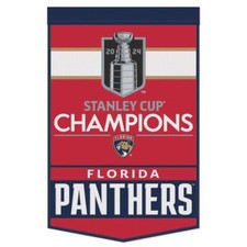 Florida Panthers 2024 Stanley Cup Champions Wool Banner 24X38 in.