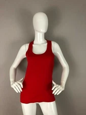 JHK Womens Short Sleeve Basic Red T Shirt Size XL