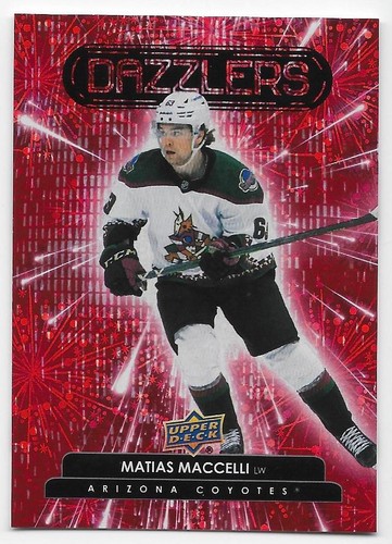 22/23 UPPER DECK SERIES 2 DAZZLERS RED Hockey (#DZ51-DZ100) U-Pick From List - Picture 13 of 21